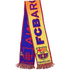 古着 LA LIGA ラ リーガ FC BARCELONA FC バルセロナ 総柄 サッカーマフラー スペイン製/gaa005810