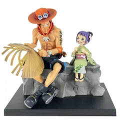 エース＆お玉 Emorial Vignette メモリアルカラーver. 「一番くじ ワンピース ワノ国編～第二幕～」 ラストワン賞 フィギュア 箱なし 中古品