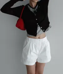 Laroom ストライプ Tシャツ カーディガン