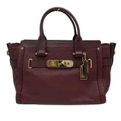 COACH(コーチ) ハンドバッグ - 34408 ボルドー レザー