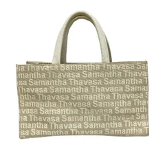 Samantha Thavasa(サマンサタバサ) トートバッグ - ベージュ×白