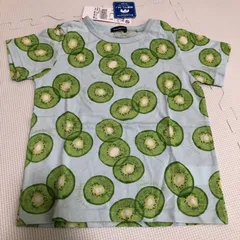 ムージョンジョン (Moujonjon)　キウイ総柄半袖Tシャツ　キッズ　110cm　【未使用・タグ付き】
