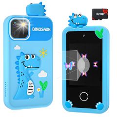 32G 아이 스마트 폰 아기 휴대 전화 장난감 어린이 스마트 폰, 어린이를위한 KidsPhone 지육 장난감 2.8 인치 유아용 모바일 스마트 폰, 듀얼 카메라, MP3 음악 재생 게임 녹화 ...