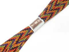 【一輝堂】和装小物 帯締め 帯締 平組 美品 25w12-14705