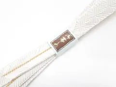 【一輝堂】和装小物 帯締め 帯締 礼装用 平組 金糸 美品 25w12-14719