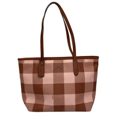 COACH(コーチ) ショルダーバッグ - F26147 ピンクベージュ×ブラウン レザー