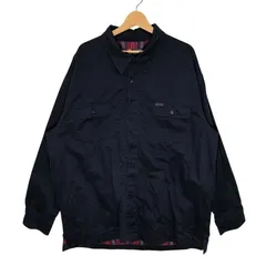 90's vintage 90年代 ヴィンテージ CHAPS チャップス シャツジャケット アウター 長袖 ワンポイント刺繡 オーバーサイズ ビッグシルエット インドネシア製 XLサイズ ネイビーのサムネイル