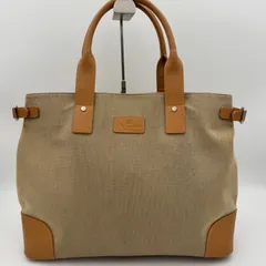 Aquascutumアクアスキュータム レザー キャンバス トートバッグ ハンドバッグ シンプル