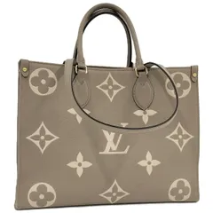 LOUIS VUITTON オンザゴーMM 2WAYハンドバッグ バイカラー モノグラムアンプラント トゥルトレールクレーム M45494