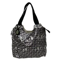 jack gomme(ジャックゴム) ショルダーバッグ美品  - ブロンズ×ダークネイビー×マルチ