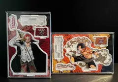 ワンピース バースデイジオラマフィギュア kirat☆ (ボールチェーン付き) 2種セット ( シャンクス & エース ) アクリルフィギュア