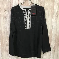 pierre cardin  フロントバイヤスニットの千鳥ジャガードプルーバー　ブラック　S　未使用　タグ付き