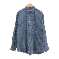 DONNAKARAN ダナキャラン 長袖チェックシャツ サイズ:M 起毛/コットン 90s   ネイビー メンズ / 240001158763のサムネイル