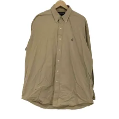 ラルフローレン RALPH LAUREN BLAKE シンガポール製 ボタンダウンシャツ メンズ import：L 