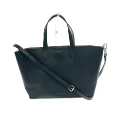 BARCOS バルコス 2WAYトートバッグ  ロゴ型押し　シュリンクレザー    ブラック レディース / 240001178879