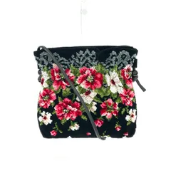 FEILER フェイラー ミニショルダーバッグ  アリエッタ　シェニール織    ブラック レディース / 240001178912