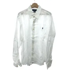 RALPH LAUREN ラルフローレン 長袖ボタンダウンシャツ サイズ:XL ポニー刺繍/リネン100％    ホワイト メンズ / 240001179199