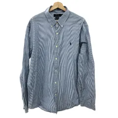 POLO RALPH LAUREN ポロラルフローレン 長袖シアサッカーシャツ サイズ:XXL ストライプ/ボタンダウン    ブルー メンズ / 240001179200