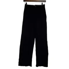 A1051 ジーユー GU カジュアルパンツ ズボン (M) 黒 無地