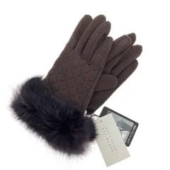 MACKINTOSH PHILOSOPHY マッキントッシュフィロソフィー 手袋  ラビットファー スマートフォン対応    ブラウン レディース / 240001180232のサムネイル