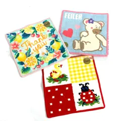 FEILER フェイラー ハンカチ3枚セット  リリアちゃん/ハイジ    マルチカラー レディース / 240001180323