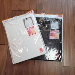 新品　ユニクロ　長袖ヒートテック　白黒2色セット
