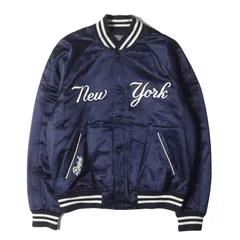 【美品】POLO Ralph Lauren ポロ ラルフローレン スタジャン ネイビー 紺 サイズ:L | 2021年製 希少モデル | MLB New York Yankees ロゴパッチ サテン スタジャン | アウター【メンズ】【中古】
