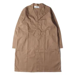 【新品同様】UNIVERSAL OVERALL ユニバーサル オーバーオール コート ベージュ サイズ:48 | ヘリンボーン コットンツイル ショップコート | USA製 | アウター ジャケット 上着【メンズ】【中古】
