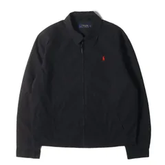 【美品】POLO Ralph Lauren ポロ ラルフローレン ジャケット ブラック 黒 サイズ:XL | 現行モデル | ウォッシュ加工 ポニー刺繍 コットンツイル スイングトップ | アウター ブルゾン 上着【メンズ】【中古】
