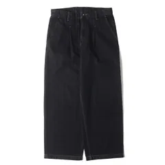 【美品】JOURNAL STANDARD relume ジャーナルスタンダード レリューム パンツ ブラックインディゴ サイズ:L | 24AW ワンタック ワイド ストレート デニム パンツ | ボトムス ジーンズ ジーパン【メンズ】【中古】