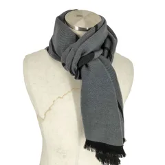 エンポリオアルマーニ EMPORIO ARMANI ロゴデザインウールアクリルマフラー メンズ 表記無 