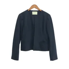 UNITED ARROWS ユナイテッドアローズ ノーカラージャケット サイズ:40 ウール    ネイビー レディース / 243001003278のサムネイル