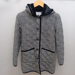 アーノルドパーマー　キルティングジャケット　チェック　グレー　フード