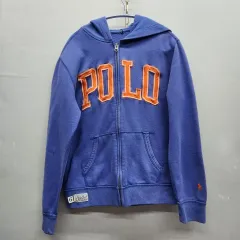 ポロラルフローレン BIGロゴ 刺繍 フードジップアップ M