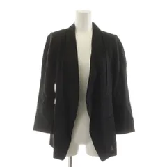 ドゥーズィエムクラス DEUXIEME CLASSE ジャケット 36 黒 ブラック ショールカラー 七分袖 /RR