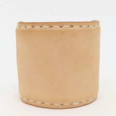 美品 HERMES エルメス バングル プールトゥールGM レザー キャメル