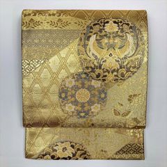 V3358 ○高級 正絹 六通 袋帯 蝶々 華文 花文 - メルカリ