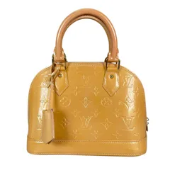 LOUIS VUITTON ルイ・ヴィトン アルマB M91584 ハンドバッグ モノグラムヴェルニ イエロー レディース【中古】【送料無料】