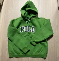 ポロ ラルフローレン グリーン フードTシャツ M