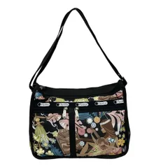 LESPORTSAC(レスポートサック) ショルダーバッグ - 黒×ベージュ×マルチ ハワイ限定