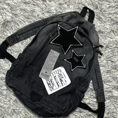 デニム バックパック 星 バックパック スター バックパック ファッション バッグ デニム バッグ