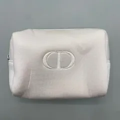 良品　Christian Dior クリスチャンディオール　化粧ポーチ　コスメ　マルチポーチ　小物入れ　収納　2023 カプチュールトータル　コットン　アイボリー