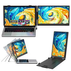 KEEPTIMEデュアルディスプレイダブルモニター100%sRGB超広色域14インチ