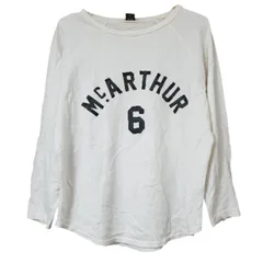 A1053 アーバンリサーチ ドアーズ URBAN RESEARCH Tシャツ 長袖 ロンT (1) 白 プリント文字 綿/コットン Uネック