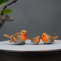 置物 オブジェ ガーデンオーナメント 3羽の小鳥 屋外 屋内 室内 インテリア 玄関 リビング ダイニング 装飾 庭 ガーデニング 装飾 ガーデン 可愛い ギフト インテリア用品 贈り物 雑貨 ミニサイズ 癒しグッズ