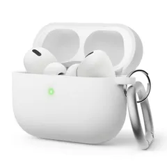 新品 【elago】 AirPods Pro2 対応 ケース カラビナ 付 耐衝撃 シリコン ハード ケース AirPods Pro2ケース [Apple AirPods Pro 2 アップル エアポッツプロ2 第2世代 MQD83J/A MTJV3J/A 対