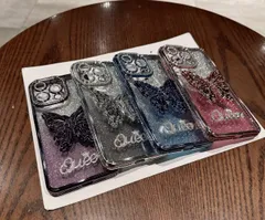 iPhone保護ケース ラインストーン 蝶々 デザイン スマホケース iPhone対応 キラキラ TPU 保護カバー
