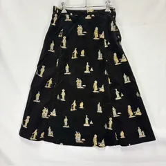 Mademoiselle NONNON ファースト・ネーション 柄 コーデュロイ スカート サイズ38 M D0344FSL301 日本製 07122910 02