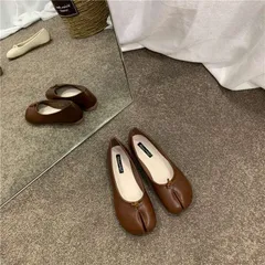 足袋シューズ 足袋パンプス レディース 足袋 パンプス ぺたんこ バレエ シューズ バレリーナ 靴 タビパンプス フラットシューズ ローヒール 靴 柔らかい 歩きやすい 疲れにくい 痛くない PU ブラmin#