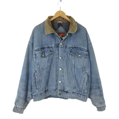 ラングラー WRANGLER HERO 90’S ヴィンテージ デニムジャケット ジージャン カバーオール 襟コーデュロイ 古着 L ブルー 裏地付 レア 希少 90年代